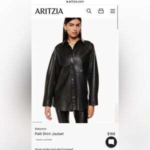 Babaton Pelli Shirt Jacket Black XS